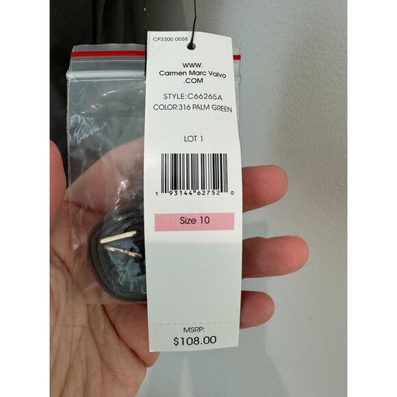 Carmen Marc Valvo One Shoulder 1 Piece Swimsuit NWT - Picture 6 of 7